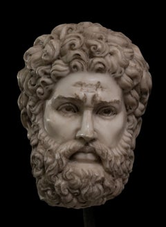 Head of Hercules in marble
