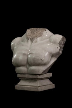 Marble bust torso