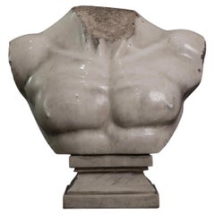 Marble bust torso