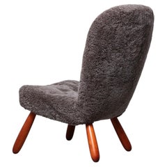 Arnold Madsen ‘Clam’ Chair in Sheepskin, 1940s