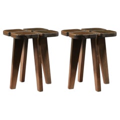 Rauni Peippo Pair of 'Apila' Stools in Pine, Finland, 1960s