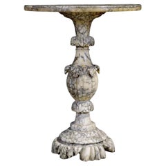 An Italian Antique Alabaster Games Or Wine Table