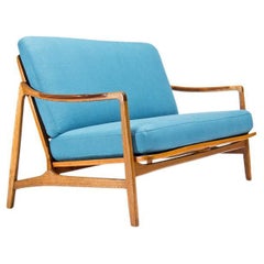 1950er Sofa 2 Sitzer von Tove und Edvard Kindt-Larsen Dänisches Mid Century Design