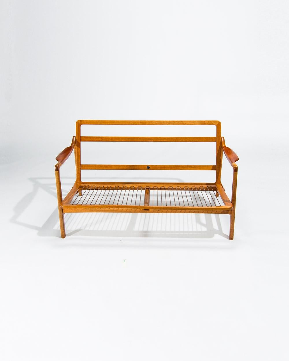 1950er Sofa 2 Sitzer von Tove und Edvard Kindt-Larsen Dänisches Mid Century Design im Angebot 4