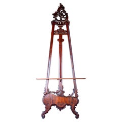 Mahogany Rococo Easel XL Floor Standing Picture Stand Event Seating Plan Baroque