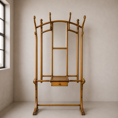 Appendiabiti Thonet numero 10905 in legno curvato color miele