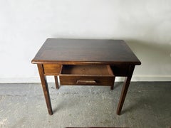 Vintage ‘Abbess’ Oak Office Desk Writing Table Single Drawer Mid Century 1950s-6
