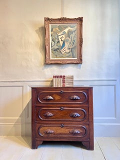 American Oak Three-Drawer Chest, Circa 1880–90
