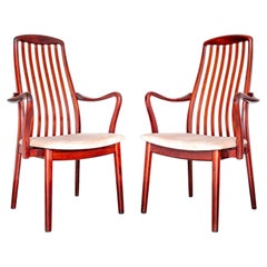 2 Danish Modern Rosewood Carver Dining Armchairs Preben Schou Andersen 1970s MCM