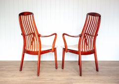 2 Danish Modern Rosewood Carver Dining Armchairs Preben Schou Andersen 1970s MCM