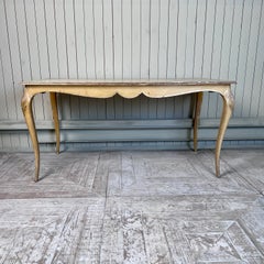 1920's French Painted & Gilded Louis XV Revival Kitchen, Dining Or Centre Table