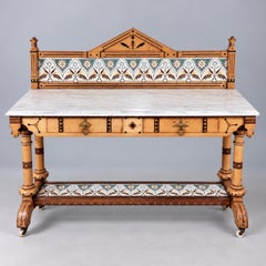 A Victorian Gothic Washstand Attributed To Charles Bevan And Christopher Dresser