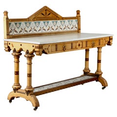 A Victorian Gothic Washstand Attributed To Charles Bevan And Christopher Dresser