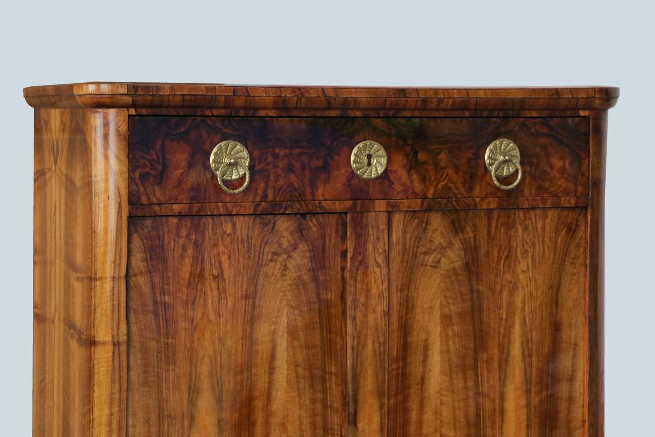 Feine Biedermeier-Truhe, 19. Jahrhundert, groß, um 1825. (Poliert) im Angebot