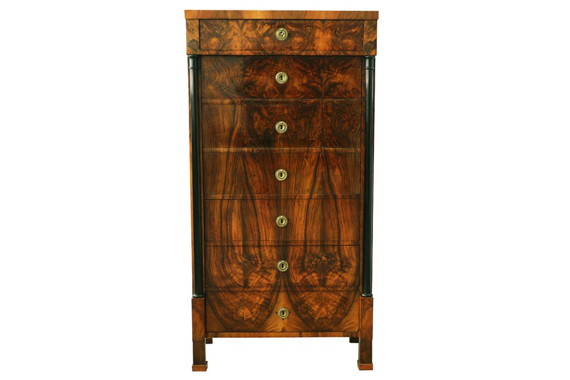 Ottone Secretaire in noce Biedermeier del XIX secolo. Vienna, 1825 circa in vendita