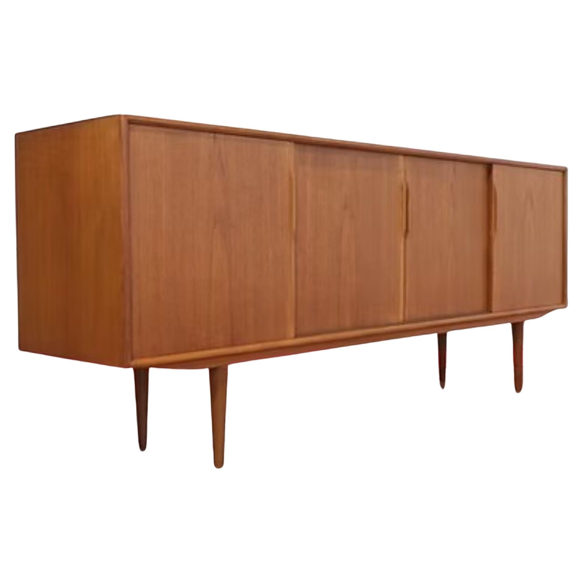 Mid Century Modern Vintage Teak by Axel Christensen Danish Sideboard Credenza