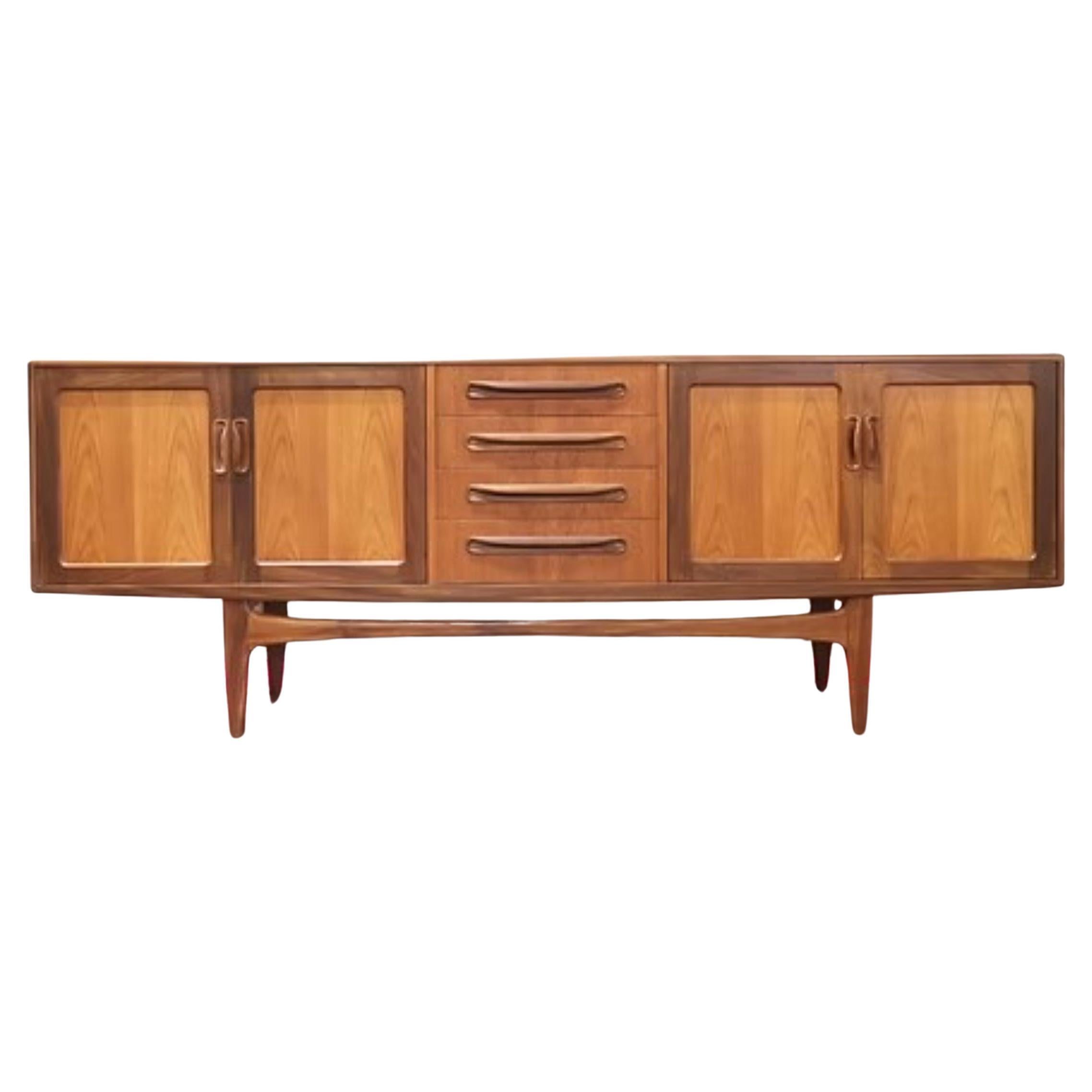 Mid Century Modern Vintage Teak Credenza Sideboard by G Plan