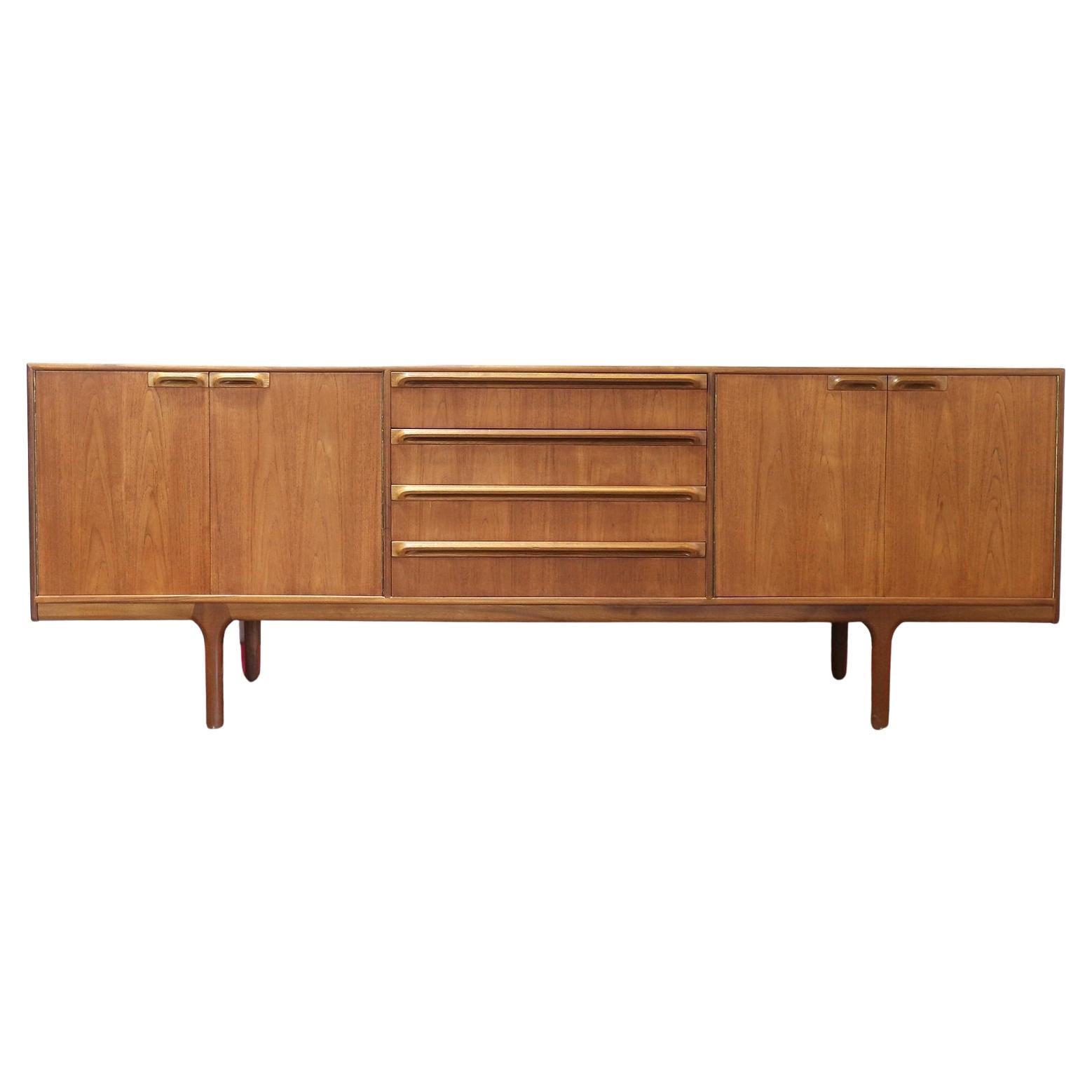 Mid Century Modern Vintage Teck Sideboard Credenza by Mcintosh Danish Style