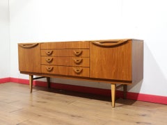 Mid Century Modern Vintage British Teak Sideboard Credenza by Beautility