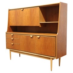 Mid Century Modern Vintage Teak Tall Credenza Sideboard by Austinsuite