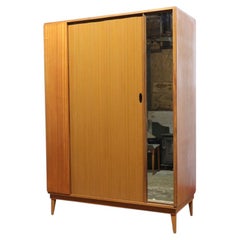 Mid Century Modern Vintage Teak Armoire Wardrobe by Austinsuite