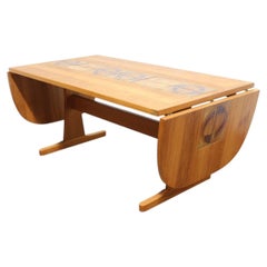 Mid Century Modern Vintage Teak and Danish Extending Dining Table by Ansager
