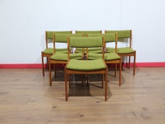 Mid Century Modern Vintage Teak Danish Dining Chairs by Ansager Mobler x 6