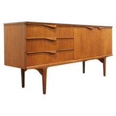 Mid Century Modern Vintage Teak British Credenza Sideboard