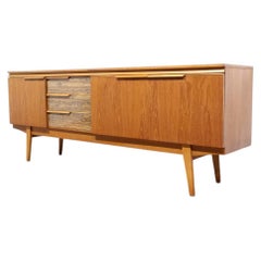 Mid Century Modern Vintage Teak British Sideboard Credenza