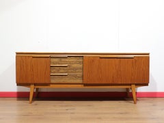 Mid Century Modern Vintage Teak British Sideboard Credenza