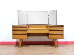 Mid Century Modern Vintage Teak British Avalon Vanity Dresser