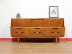 Mid Century Modern Vintage Teak Tall Credeza Sideboard by Sutcliffe