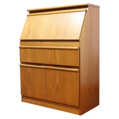 Mid Century Modern Vintage Teak Secreataire Desk