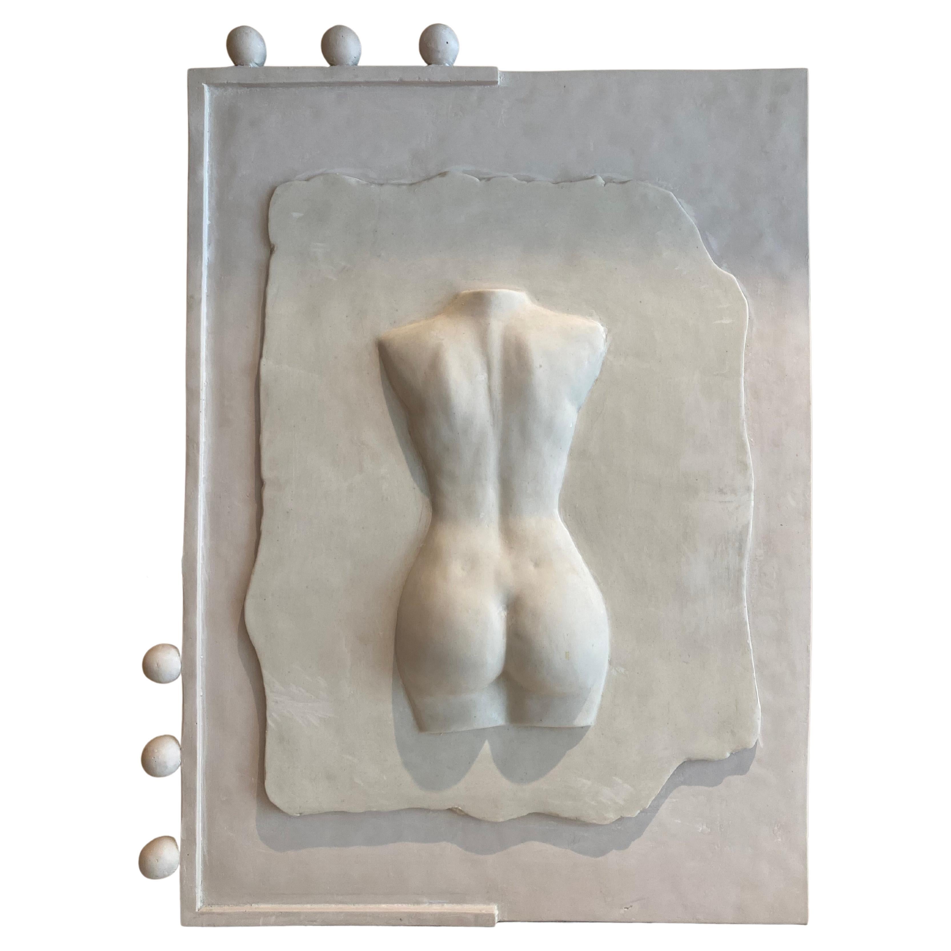Female Backside Wall Art Sculpture- Hand Crafted Stone- Number 24