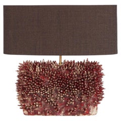 Appuntito handmade Ceramic table Light wide spikes artisanal
