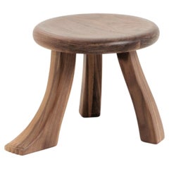 Fußhocker in Nussbaum