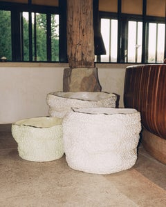 Jardinière en céramique bio « Casa », fabriquée à la main, vert clair