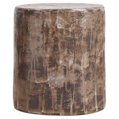 Ceramic Side Table - Powder brown - Handmade - glazed - nightstand - sculptural