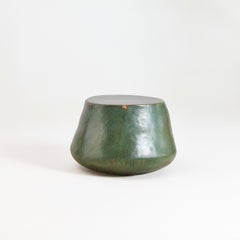 Pedra ceramic coffee table - Moss - handmade - glazed - stool - sculpted