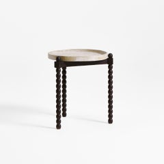 Bolha Tray Table - White- side - ceramic - handmade - sculpted - nightstand