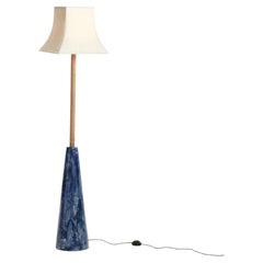 Coquette floor lamp - oak - ceramic - handmade - glazed - gouged - light