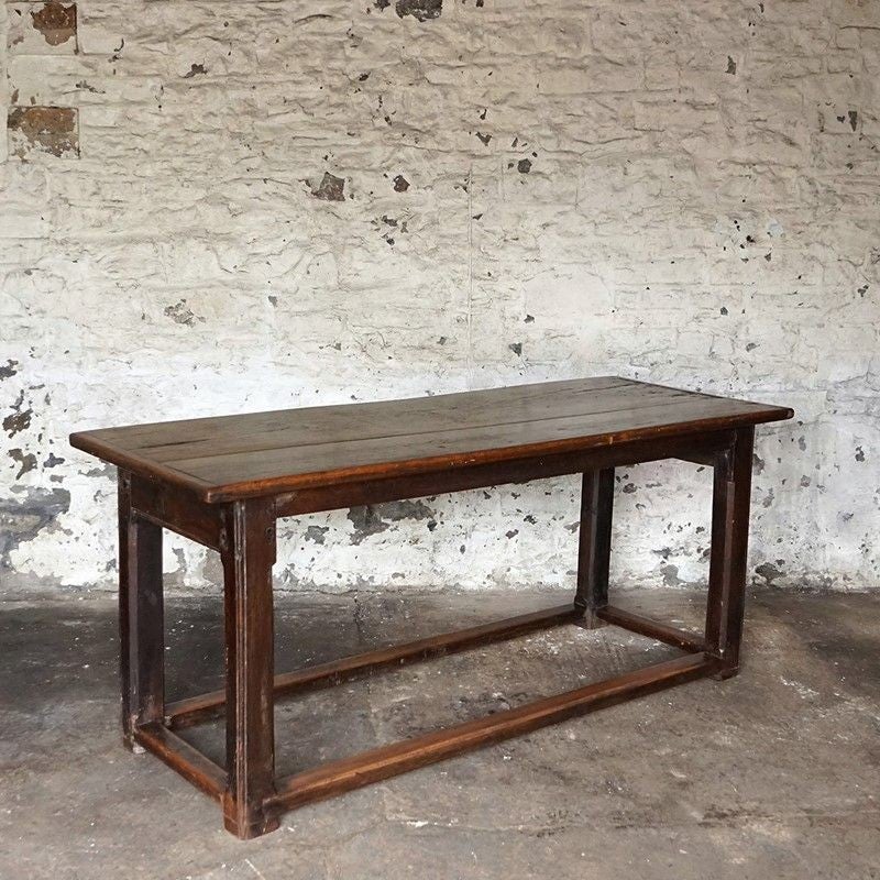 Antique Rustic Oak Refectory Farmhouse Dining Table, 18th Century