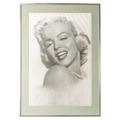 Large Vintage Marilyn Monroe Photographic Portrait Print by Frank Powolny, 1970s