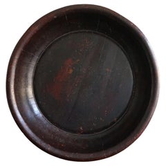 Very Large Antique Chinese Wooden Bowl, 19th Century