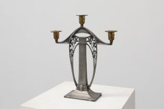 Art Nouveau Three‑Arm Candelabrum by WMF, Early 20th Century