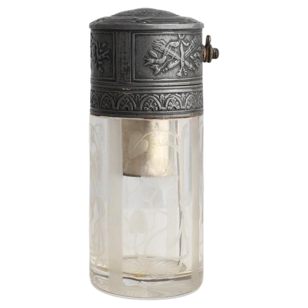 Art Nouveau Perfume Atomizer by Val Saint‑Lambert, Early 20th Century For Sale
