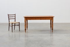Antique Pine Farmhouse Table, France, Late 19th Century