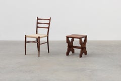 Belgian Arts & Crafts or Jugendstil Oak Stool, circa 1890