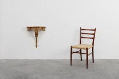 Consola de pared del siglo XX de madera dorada, estilo Luis XV, Francia