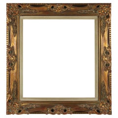 20th Century gilded wooden painting frame, Belgium